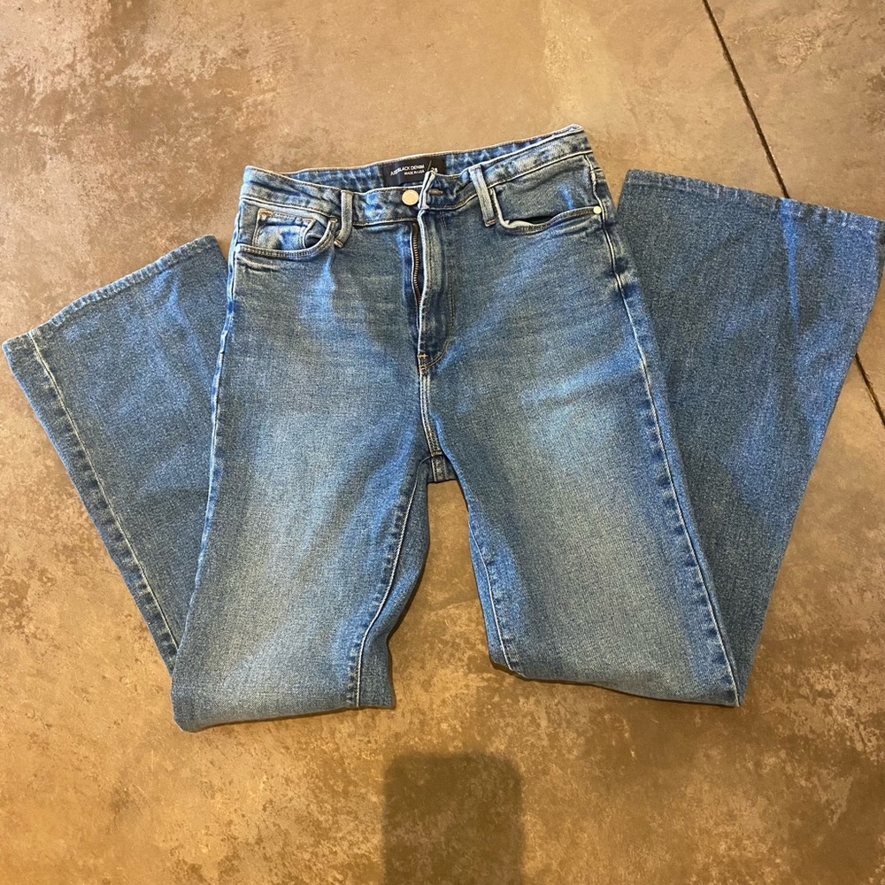 Just Black Denim Flare Jean Women's Size 28 

Made in the USA